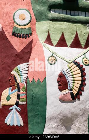 Ed Galloways Totem Pole Park, Foyil, Oklahoma Stockfoto