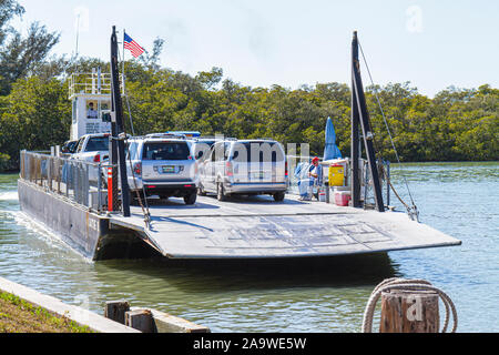 Florida Cape Haze, Palm Island Transit Ferry, Lemon Bay Wasser, Fahrzeuge, Besucher Reise Reise Reise Tourismus Wahrzeichen Kultur cultura Stockfoto