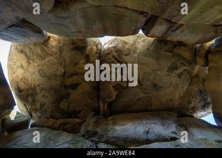 Asuka ishibutai Kofun, Dorf, Präfektur Nara, Japan Stockfoto