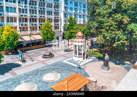 SKOPJE, MAZEDONIEN - August 8, 2019: House Museum von Mutter Teresa. Teresa ist humanitäre Arbeiter und Nobelpreisträger. Stockfoto