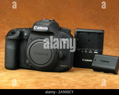 Vintage Canon EOS 7D Mark 2 Digitalkamera. Stockfoto