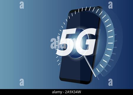 5G-Verbindung. Vector Illustration Stock Vektor
