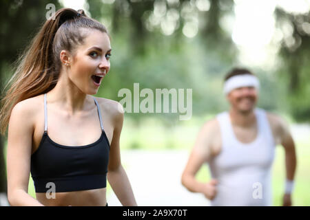 Pretty Woman zu tun körperliche Bewegung Stockfoto