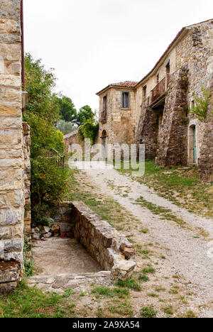 Roscigno Vecchio - alten, verlassenen Dorf in Cilento, Kampanien, Italien Stockfoto