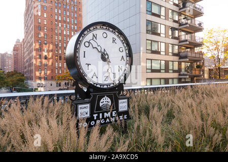 Ruth's Ewan leise Agitator, der High Line, New York City, Vereinigte Staaten von Amerika. Stockfoto