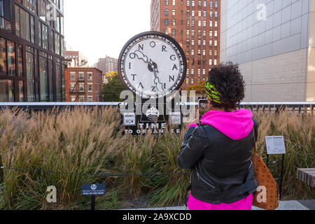 Ruth's Ewan leise Agitator, der High Line, New York City, Vereinigte Staaten von Amerika. Stockfoto