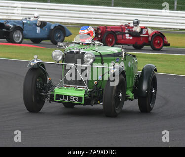 Michael Birke, Talbot AV 105 Brooklands Bentley 100 Trophäe für Pre-War Sportwagen, Silverstone Classic, Juli 2019, Silverstone, Northamptonshir Stockfoto