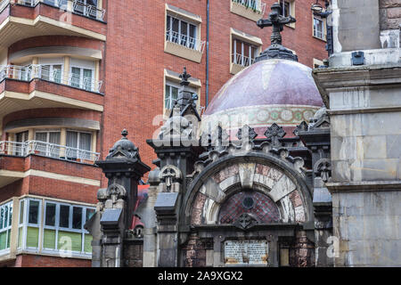 Details der Basilika St. Johannes der Real Oviedo in Asturien, Spanien Stockfoto