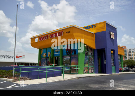 Ticket Outlet Store kissimmee Florida USA Stockfoto