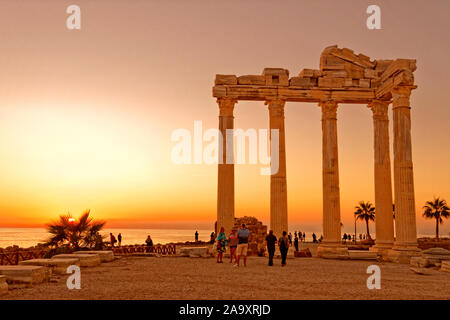 Tempel des Apollo in Side, Türkei. Stockfoto