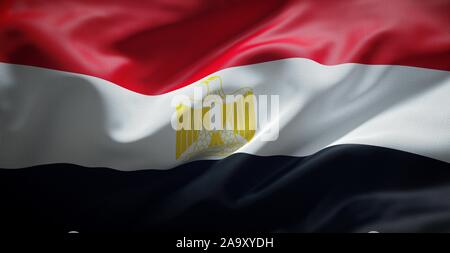 Ägyptischen Flagge. Ägypten. Stockfoto