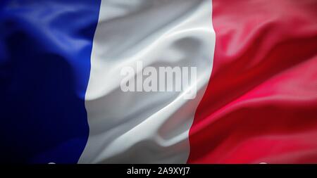 Französische Flagge. Frankreich. Stockfoto