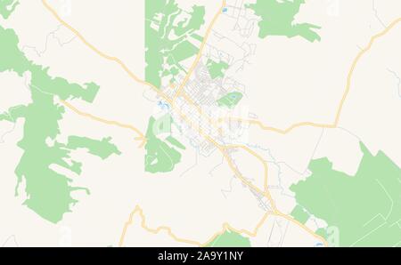 Druckbarer Stadtplan Facatativa, Kolumbien. Karte Vorlage für die geschäftliche Nutzung. Stock Vektor