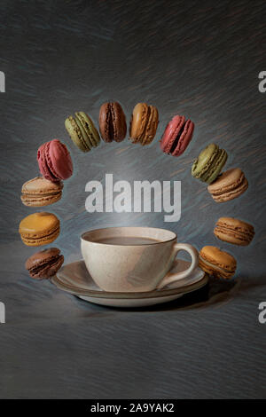 Macaron Magic Stockfoto