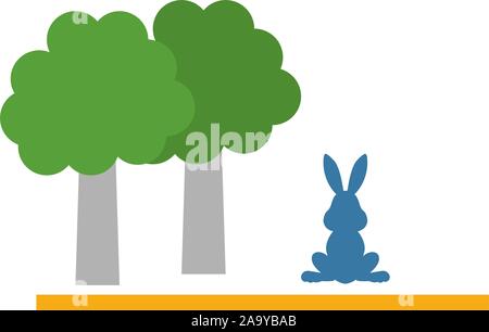 Leben auf dem Land. Einfache flache Element aus der Sammlung. Kreative Leben auf Land Symbol für Vorlagen, Software und Anwendungen Stock Vektor