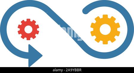 Produktion Symbol. Einfache flache Element aus der Sammlung. Kreative Produktion Symbol für Vorlagen, Software und Anwendungen Stock Vektor