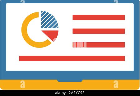 Infografik Symbol. Einfache flache Element aus Inhalt Sammlung. Kreative Infografik Symbol für Vorlagen, Software und Anwendungen Stock Vektor