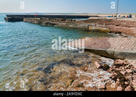 Cruden Bay Harbour, Mündung in der Nähe von Aberdeen, Aberdeenshire, Hochland, Schottland Großbritannien Stockfoto