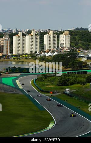 Sao Paulo, Brasilien. 17. November 2019; Autodromo Jose Carlos Pace, Sao Paulo, Brasilien; Formel 1 Brasilien Grand Prix Race Day; Daniel Ricciardo (AUS) Renault Sport F1 Team RS 19 - Redaktionelle Verwendung Credit: Aktion Plus Sport Bilder/Alamy leben Nachrichten Stockfoto