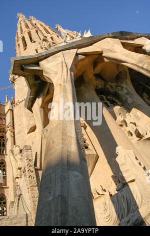 Barcelona, Spaino, Mai. 05. 2009: Bau der Sagrada Familia Kirche. Stockfoto