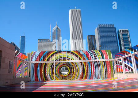 CHICAGO, Illinois - Jul 30: Die Kunst Institut von Chicago ist eine der bedeutendsten Sammlungen der Welt der impressionistischen und Post-Impressionist Kunst, Stockfoto