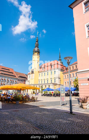 Bautzen, Deutschland - 1. September 2019: Rathaus der Stadt Bautzen, Oberlausitz, Sachsen Deutschland Stockfoto