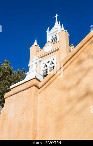 Alte Mission Church, Albuquerque, New Mexico. Stockfoto