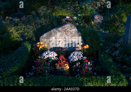 Berliner Mauer in der Bennauer Straße, Teil des Denkmals für den Bau der Berliner Mauer, Friedhof in den ehemaligen Todesstreifen Stockfoto