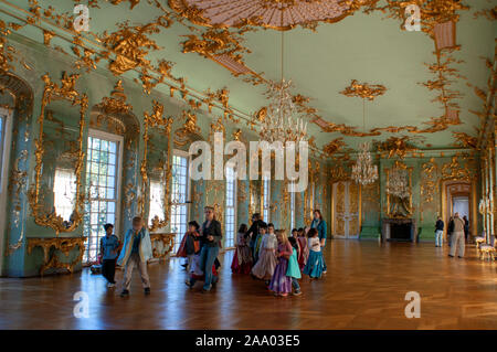 Im Charlottenburger Schloss und sein Park Schlossgarten wieder aufgebaut nach dem Zweiten Weltkrieg in Berlin Deutschland Stockfoto