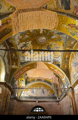 Die Chora Kirche im Stadtteil Edirnekapi Istanbul, auch als das kariye Museum und die Kirche der Heiligen Erlöser bekannt. Dieses mittelalterlichen byzantinischen Stockfoto