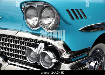 Restaurierte Oldtimer, Classic und Muscle Cars auf der Auto Show in Punta Gorda, Florida Stockfoto