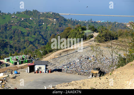 Blick von der Deponie in sürmene çamburnu Trabzon Türkei Stockfoto