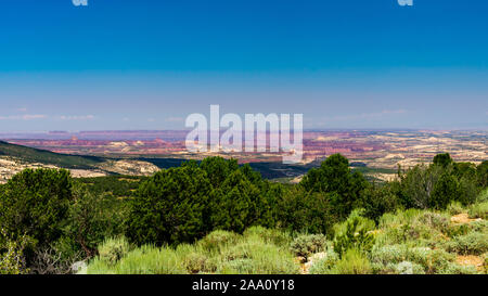 Ansicht der Canyonlands National Park, Needles District, Utah Stockfoto