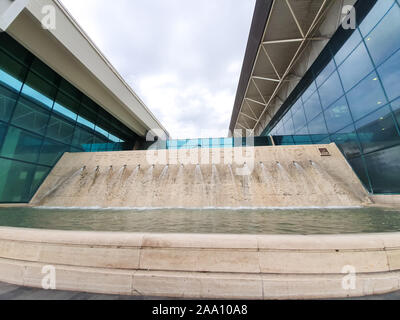 Rom, Italien, 9. Juli: Rom - Flughafen Rom-Fiumicino "Leonardo da Vinci" am 9. Juli 2019. Fiumicino ist ein internationaler Flughafen in Rom und Th Stockfoto