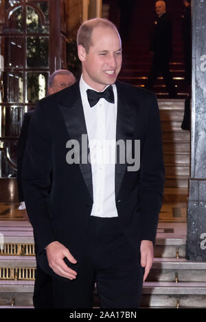 London, Großbritannien. 18. Nov 2019. Prinz William im Royal Vielfalt Leistung, die 107 jährlichen Varieté Geldbeschaffer, im London Palladium London, Großbritannien - 18 November 2019 Credit: Nils Jorgensen/Alamy leben Nachrichten Stockfoto