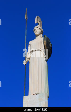 Denkmal der Athena Parthenos (Pallas Athene) in Athen, Griechenland Stockfoto