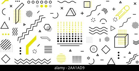 Trendy geometrische Form Hintergrund. Minimale Poster 3D-Form abstrakt. Einfaches element Abbildung. Vektor Stock Vektor