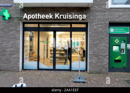 Alkmaar, Niederlande. 15 Sep, 2019. ALKMAAR, 15-11-2019, Lager, Nu.nl, Branche, Apotheke Kredit: Pro Schüsse/Alamy leben Nachrichten Stockfoto