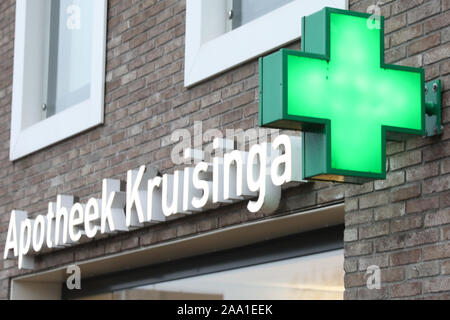 Alkmaar, Niederlande. 15 Sep, 2019. ALKMAAR, 15-11-2019, Lager, Nu.nl, Branche, Apotheke Kredit: Pro Schüsse/Alamy leben Nachrichten Stockfoto