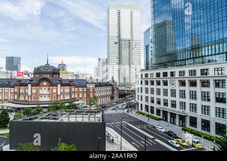 Historische Tokio Hauptbahnhof und Central Post Office Stockfoto