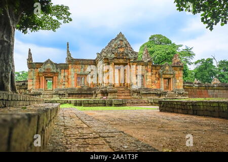 Prasat Muang Tam ist der alten Khmer Tempel in Prakhon Chai, Provinz Buri Ram, Thailand. Stockfoto