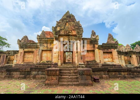 Prasat Muang Tam ist der alten Khmer Tempel in Prakhon Chai, Provinz Buri Ram, Thailand. Stockfoto