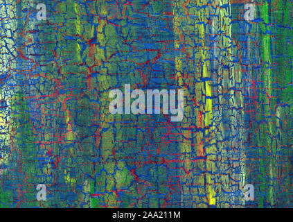Acryl Risse Hintergrund Stockfoto