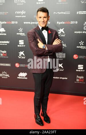 Barcelona, Spanien. Nov, 2019 18. Jesus Vazquez durning Menschen in roten Solidarität Gala in der Stadt Barcelona, November 18, 2019 Kreditkarten: CORDON PRESSE/Alamy leben Nachrichten Stockfoto