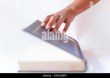 Öffnen Buch und leeren Raum Stockfoto