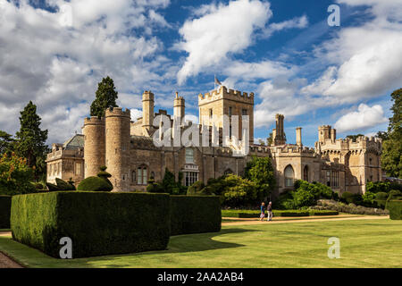 Elton Hall & Gardens, ein baronial Hall in Elton, denkmalgeschützten Gebäude, Peterborough, Cambridgeshire, England, Großbritannien Stockfoto