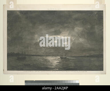 Ownership: Gekauft bei dem Verkauf der Effekte des Marquis von Hastings, Enkel von Lord Rawdon. Artist ist vielleicht Thomas Davies. Zeichnung zeigt wahrscheinlich August 1776. Deák 150 EM 2583; [eine Skizze von einem englischen Offizier an Bord eines Adml. Howe's Flotte, während vor Anker in den unteren Schacht, bis zur Landung auf Long Island bei Graves-End.] Stockfoto