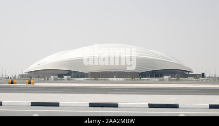 Eine allgemeine Ansicht der Al Janoub Stadium, Doha, Katar. Das Stadion ist Austragungsort für die FIFA WM 2022 verwendet werden. PA-Foto. Bild Datum: Montag, September 30, 2019. . Foto: Martin Rickett/PA-Kabel. Stockfoto