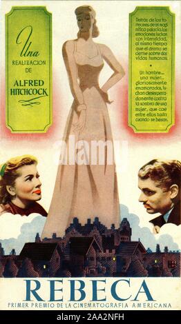 JOAN FONTAINE als zweite Frau de Winter und Laurence Olivier als Maxim de Winter in REBECCA 1940 Regisseur Alfred Hitchcock Roman von Daphne Du Maurier Produzent David O. Selznick Selznick International Pictures/United Artists Stockfoto
