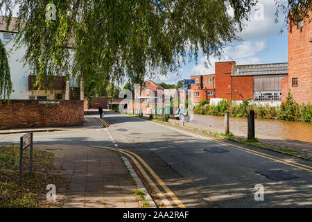 In der Nähe von Chester Stadtzentrum, Shropshire Union Canal, Chester, Cheshire, England, Großbritannien Stockfoto